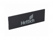 Заглушка для ящика HETTICH InnoTech Atira с лого Hettich, пластик, цвет антрацит, 9194648
