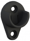 Держатель для трубы D25 мм с системой CLICK, пластик, цвет черный