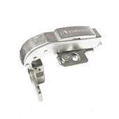 Петля 90° для фальшпанели UNIHOPPER SETTON с доводчиком, 45 мм, с 3D планкой Н=0, Clip-on, накладки, никель