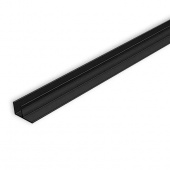 Планка для панели 4 мм угловая (F-образная) L-600 мм, черная