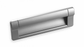 FR-006 ручка-раковина 128 мм, врезная, сатин светлый вставка сатин светлый, ВАЛМАКС