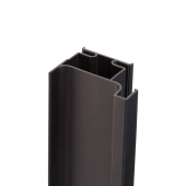 Профиль вертикальный боковой GOLA, для 16 мм ДСП, черный матовый, анодировка, L=4500 мм