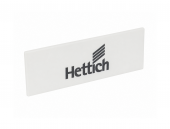 Заглушка для ящика HETTICH InnoTech Atira с лого Hettich, пластик, цвет белый, 9194647
