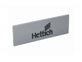 Заглушка для ящика HETTICH InnoTech Atira с лого Hettich, пластик, цвет серый, 9194646
