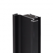 Профиль вертикальный промежуточный GOLA, для 16 мм ДСП, черный матовый, анодировка, L=4500 мм