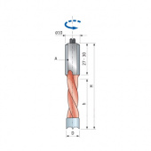 PF06MS-CC3 сверло левое глухое 7*35*70 мм