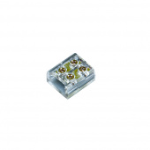 Коннектор для провода питания, соединения проводом одноцветных LED, COB лент 8мм, 12/24В, max.6А, прозрачный