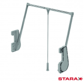 Пантограф Starax (850-1150х290х900) нагрузка 15 кг, серый/хром