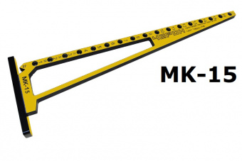 Мебельный кондуктор МК-15 "угольник" система "32" диаметр втулки 7 мм