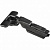 Петля 105° полунакладная BLACK, с доводчиком, 48 мм, с линейной 3D планкой Н=0, Сlip-on, накладки, черная