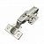 Петля 105° полунакладная UNIHOPPER HUTTON с доводчиком, 45 мм, с 3D планкой Н=2, Clip-on, накладки, никель