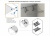 Кронштейн сетчатой полки, чёрный