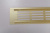 Решетка вентиляционная 400 мм х 60 мм, алюминий, золото браш, GRATIS