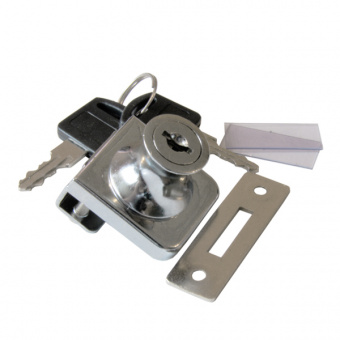 Замок LOCK.407.CR, хром 1 стекло накладной